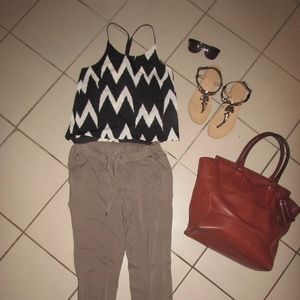 Racer Back Tank Blouse